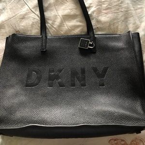 Dkny leather tote bag